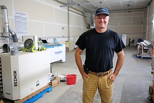 Russ Mitchell, co-ordinator of Brandon's Creation Nation Maker Space, stands inside what will be the new maker space on Wednesday. (Abiola Odutola/The Brandon Sun)