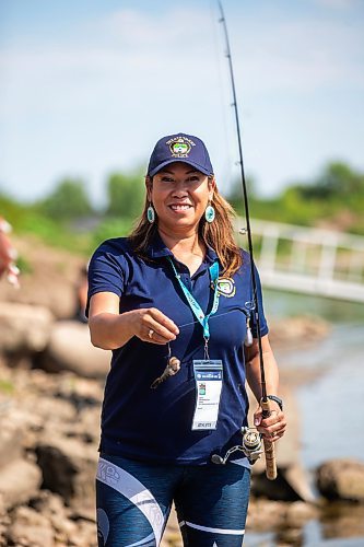 MIKAELA MACKENZIE / WINNIPEG FREE PRESS

Tara Singleton competes in angling for catfish in the World Police and Fire Games at Lockport on Wednesday, Aug. 2, 2023. For &#x2014; story.
Winnipeg Free Press 2023