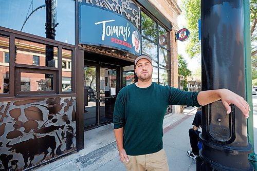 MIKE DEAL / WINNIPEG FREE PRESS
Thomas Schneider, owner of Tommy’s Pizzeria, 842 Corydon Avenue.
Thomas said Tommy’s Pizzeria was broken into again early Saturday morning, for around the seventh time in 3.5 years. He and another restaurant owner are calling for another jail and/or detox centre to combat crime.
See Gabby’s story
230802 - Wednesday, August 02, 2023.