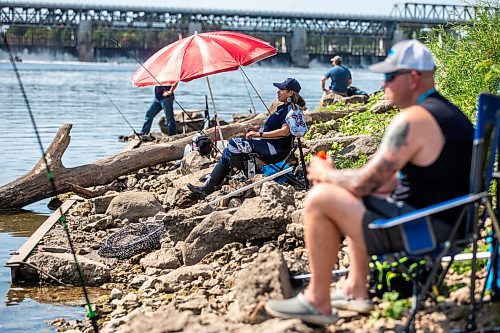 MIKAELA MACKENZIE / WINNIPEG FREE PRESS

Tara Singleton competes in angling for catfish in the World Police and Fire Games at Lockport on Wednesday, Aug. 2, 2023. For &#x2014; story.
Winnipeg Free Press 2023