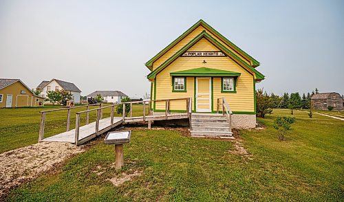 MIKE DEAL / WINNIPEG FREE PRESS
The Poplar Heights School in the Arborg &amp; District Multicultural Heritage Village in Arborg, MB.
230731 - Monday, July 31, 2023.