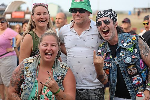 Some Rockin’ the Fields of Minnedosa attendees swarm the PlayNow Main Stage on Friday night to watch Killer Dwarfs perform. (Kyle Darbyson/The Brandon Sun)