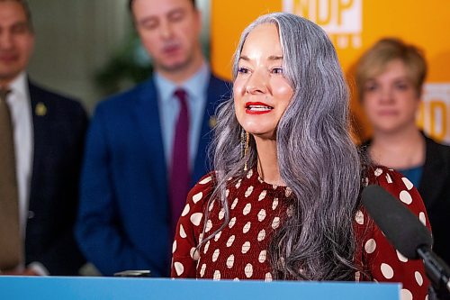 MIKAELA MACKENZIE / WINNIPEG FREE PRESS

Manitoba NDP critic for families Nahanni Fontaine speaks as new critic roles are announced for the upcoming legislative session at the Manitoba Legislative Building in Winnipeg on Thursday, Feb. 23, 2023. For Danielle story.

Winnipeg Free Press 2023.