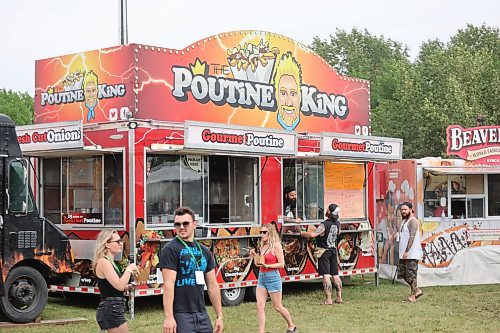 The Poutine King food truck parks at the Rockin’ the Fields of Minnedosa festival grounds this past Friday. After attending a variety of events in Winnipeg throughout the month, the King will return to Brandon in September for Food Truck Warz. (Kyle Darbyson/The Brandon Sun)