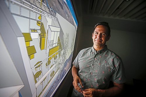 JOHN WOODS / WINNIPEG FREE PRESS
Michael Robertson, architect and partner at Cabinet Architecture, has worked on The Indigenous Education Caring Society project  in Winnipeg Monday, June 5, 2023. The classrooms don&#x2019;t fir the traditional classroom model. 
Reporter: macintosh