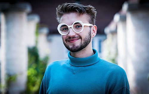 JOHN WOODS / WINNIPEG FREE PRESS
Kyle Briscoe, an opera and pop singer who has just released a new EP, and is heading to McGill for a masters degree in voice later this month, is photographed at Assiniboine Park in Winnipeg, Monday, August 7, 2023. 

Reporter: small