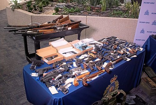 Mike Thiessen / Winnipeg Free Press 
On July 20, RCMP seized 121 firearms, many of which are collectibles or antiques, from a 38-year-old man outside of Wawanesa. For Erik Pindera. 230808 &#x2013; Tuesday, August 8, 2023