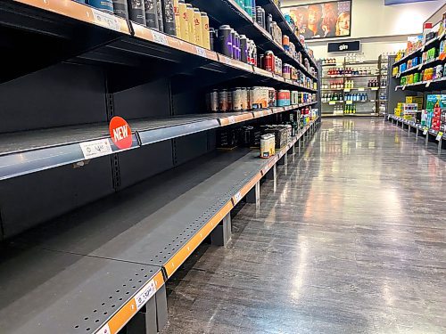 MIKAELA MACKENZIE / WINNIPEG FREE PRESS

The Grant Park Liquor Mart, with low stock of some products, on Tuesday, Aug. 8, 2023. For Malak Abas story.
Winnipeg Free Press 2023