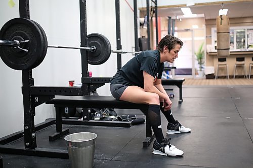 Amanda Moffitt has been preparing for the Western Canadian Powerlifting and Bench Press Championships as a competitor and co-director with Mathew Bowen. (Brandon Sun files)