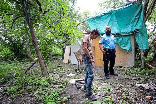 RUTH BONNEVILLE / WINNIPEG FREE PRESS

Local - fire safety at encampments

Visiting a homeless camp with Steven Antle, a WFPS encampment outreach worker, at Fort Douglas Park on Waterfront Drive. 

Photos of Antle spending time walking through the encampment with Kat (Kathy) Smith-Sutherland, who lives in the camp, letting her know  about fire safety measures and how to ensure anyone isn't entrapped by an uncontrolled fire.  

See Erik's story.

August 9th,  2023

