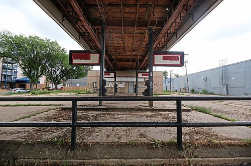 The former Esso gas station on Rosser Avenue has become a derelict eyesore in downtown Brandon. The owner has been ordered by the City of Brandon to demolish the structure, and has until Aug. 16 to appeal that order. (Matt Goerzen/The Brandon Sun)