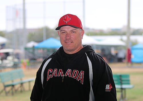 Canadian junior women’s national team head coach Keith Mackintosh attended Softball Canada’s under-15 girls national championship in Brandon to get a look at some of the top 2007- and 2008-born players across the country. (Perry Bergson/The Brandon Sun) 
Aug. 10, 2023