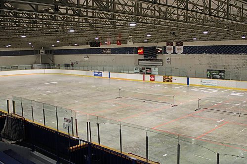 The Sportsplex arena is currently set up for summer activities but there is no word on when and if ice will be put back into the facility. (Lucas Punkari/The Brandon Sun)