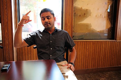 Niral Patel, co-owner, Guinness Tavern by the Double Decker. (Abiola Odutola/The Brandon Sun)