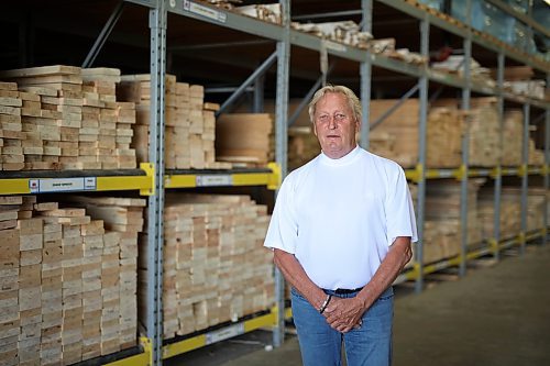 14082023
Wes Norosky, president of South End Lumber-Timbermart, at his warehouse in Brandon. 
(Tim Smith/The Brandon Sun)