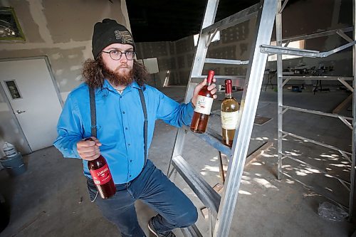 JOHN WOODS / WINNIPEG FREE PRESS
Willows Christopher, co-owner and founder of Shrugging Doctor Beverage Company, is photographed in his under construction business in Winnipeg, Monday, August 14, 2023. Christopher had pre-strike plans to move into a new space and expand his business, but the strike has altered his plans.

Reporter: Malak