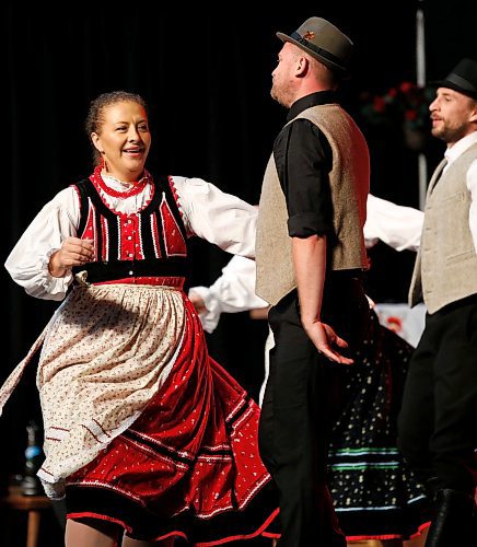 JOHN WOODS / WINNIPEG FREE PRESS
Dancers perform at the Hungary-Pannonia pavilion during Folklorama at the Convention Centre in Winnipeg, Tuesday, August 15, 2023. 

Reporter: standup