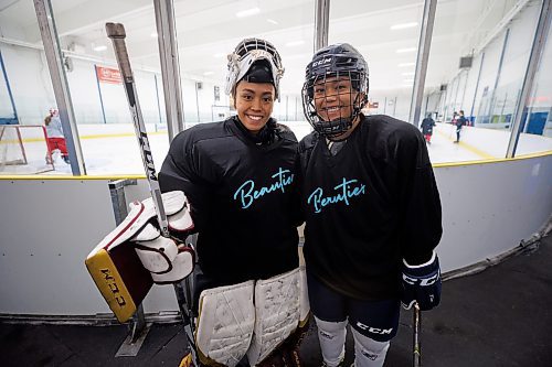 MIKE DEAL / WINNIPEG FREE PRESS
Sisters Hanna (left) and Larissa Pagdato (right) will be representing Team Philippines at the Union women's ice hockey tournament in the United Arab Emirates next month.
See Josh Frey-Sam story
230824 - Thursday, August 24, 2023.