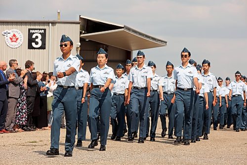 Course Cadets march on parade after receiving their glider pilot training course wings at Friday's graduation ceremony. (Photos by Tim Smith/The Brandon Sun)