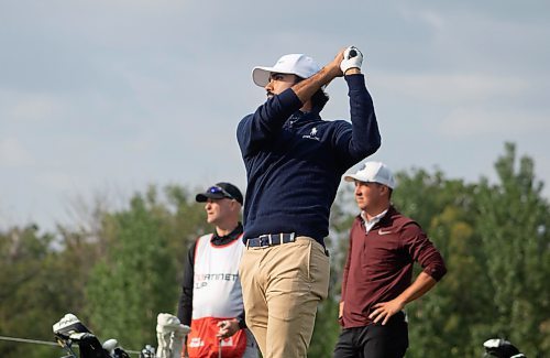 Mike Thiessen / Winnipeg Free Press 
Devon Bling plays in the PGA Tour Canada Fortinet Cup tournament at Southwood Golf and Country Club. For Mike McIntyre. 230825 &#x2013; Friday, August 25, 2023