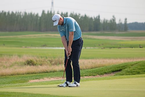 Mike Thiessen / Winnipeg Free Press 
Hayden Springer plays in the PGA Tour Canada Fortinet Cup tournament at Southwood Golf and Country Club. For Mike McIntyre. 230825 &#x2013; Friday, August 25, 2023