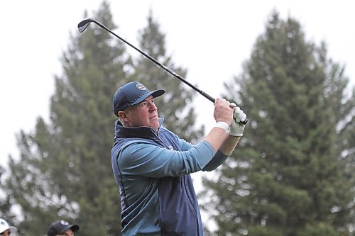 Josh McPhail won the Tamarack golf tournament men's title at Clear Lake Golf Course on Saturday. (Photos by Thomas Friesen/The Brandon Sun)