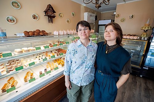 MIKE DEAL / WINNIPEG FREE PRESS
Vira and her daughter, Finnen Volt, are the familial team behind Honey Bunny Pastry Shop, a new bakery at 832 Corydon Avenue, specializing in European and Middle Eastern recipes. They also make their own cheeses in-house for their cheesecakes.
See Eva Wasney story
230828 - Monday, August 28, 2023.