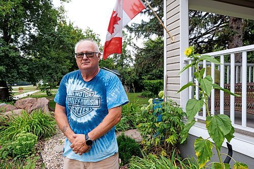 MIKE DEAL / WINNIPEG FREE PRESS
RM of Prairie Lakes councillor, Glen Johnston, outside his home in the town of Ninette, MB.
See Ben Waldman story
230815 - Tuesday, August 15, 2023.