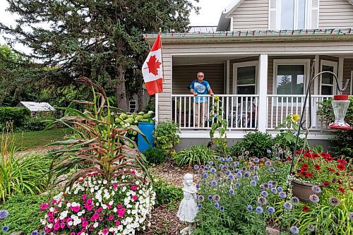 MIKE DEAL / WINNIPEG FREE PRESS
RM of Prairie Lakes councillor, Glen Johnston, outside his home in the town of Ninette, MB.
See Ben Waldman story
230815 - Tuesday, August 15, 2023.