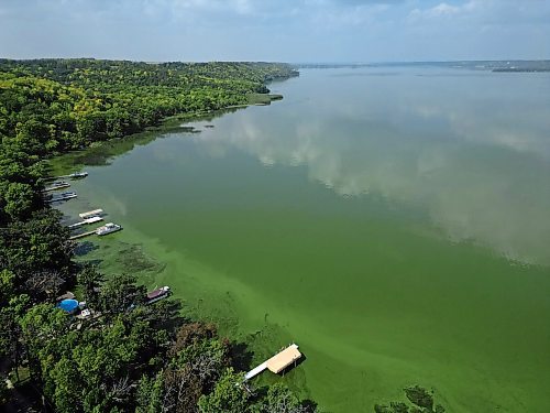 28082023
Clouds are reflected in Pelican Lake on a sunny Monday afternoon. 
(Tim Smith/The Brandon Sun)