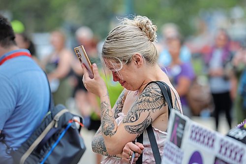 RUTH BONNEVILLE / WINNIPEG FREE PRESS

LOCAL - OD RALLY

Samantha Normand can't hold back her tears at the Overdose Awareness Day Thursday as as she remembers the many friends she has lost to drug use and overdose.

International Overdose Awareness Day took place at Legislature steps with Arlene Last-Kolb from MSTH and OAM speaking, along with other supporters Thursday. 

August 31st, 2023

