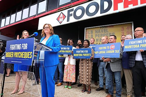 RUTH BONNEVILLE / WINNIPEG FREE PRESS

PC Leader Heather Stefanson and candidates make a campaign announcement at a press conference held outside Food Fare, 2285 Portage Ave. Tuesday. 


Sept  5th, 2023

