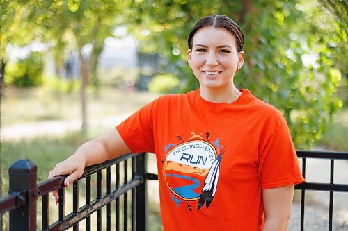 MIKE DEAL / WINNIPEG FREE PRESS
Trechelle Bunn, founder and organizer of second annual reconciliation run on Canada's first National Day for Truth and Reconciliation Half-Marathon.
See Mike Sawatzky story
230908 - Friday, September 08, 2023.