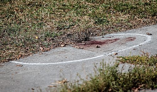 JOHN WOODS / WINNIPEG FREE PRESS
Blood and medical equipment photographed outside 285 College in Winnipeg Monday, September 11, 2023. Winnipeg&#x2019;s latest murder occurred at this North End location 

Reporter: eric