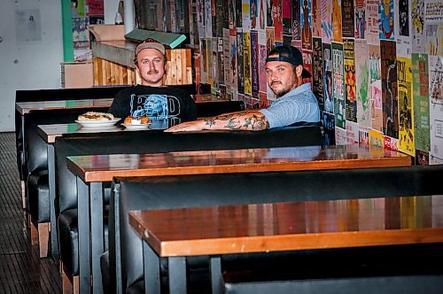 JOHN WOODS / WINNIPEG FREE PRESS
Mischa Decter, left, and Kadin Gray have opened Primo&#x573; Deli in the Goodwill Social Club on Portage Avenue in Winnipeg Tuesday, August 29, 2023. Their big sellers are the Randy Newman sandwich and the Knish.

Re: wasney