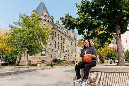 MIKE DEAL / WINNIPEG FREE PRESS
Former U of W star Robyn Boulanger&#x2019;s interest in basketball didn&#x2019;t end with her recent graduation from school. Now, she&#x2019;s planning to give back to her Indigenous community by staging her first Zaaagi&#x2019;idiwin Sport Performance training camp this weekend. She&#x2019;s enlisted three friends to help out at the event, which aims to &#x2018;highlight the value of blending Indigenous knowledge with sports and offering a pathway for athletes to elevate their performance.
See Mike Sawatzky story
230914 - Thursday, September 14, 2023.