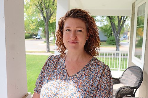 Sheri Miller poses for a photo outside her Brandon home on Monday afternoon. The Miller’s Pharmacy co-founder has decided to throw her hat into the upcoming Brandon School Division byelection race, which is scheduled to culminate on Oct. 25. (Kyle Darbyson/The Brandon Sun)