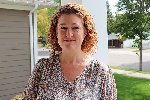 Sheri Miller poses for a photo outside her Brandon home on Monday afternoon. The Miller’s Pharmacy co-founder has decided to throw her hat into the upcoming Brandon School Division byelection race, which is scheduled to culminate on Oct. 25. (Kyle Darbyson/The Brandon Sun)