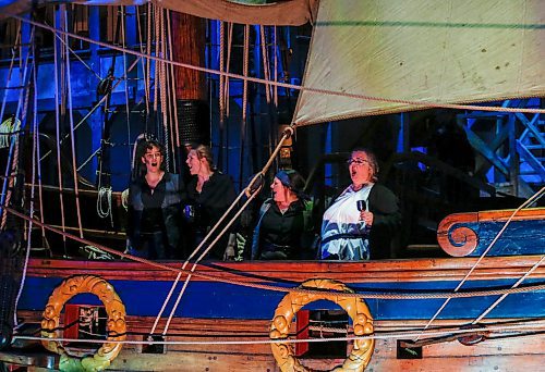 JOHN WOODS / WINNIPEG FREE PRESS
Members of the Manitoba Underground Opera perform Verdi&#x2019;s The Corsair on the Nonsuch in the Manitoba Museum in Winnipeg Tuesday, September 18, 2023. 

Reporter: small