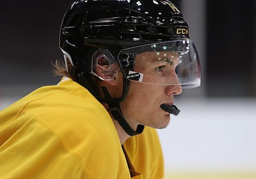 Caleb Hadland, who had a strong camp and pre-season and may be a candidate for a big year, wants to be part of the drive by the Brandon Wheat Kings to be harder to play against. (Perry Bergson/The Brandon Sun)
Sept. 20, 2023