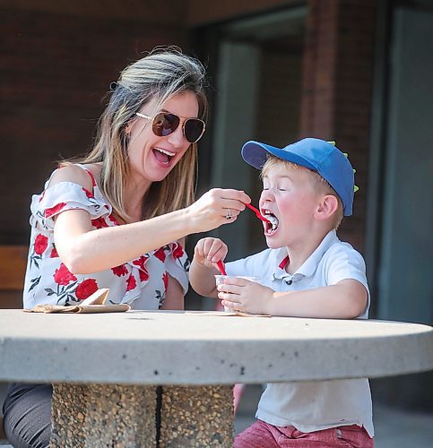 RUTH BONNEVILLE / WINNIPEG FREE PRESS

Weather Standup - Ice Cream Treat

Charles Zuk, who will be turning 5 in a few days, has some fun sharing a chocolate sundae with his mom, Brigitte Maguet outside Dairy Queen after school Tuesday.


Sept  19th, 2023
