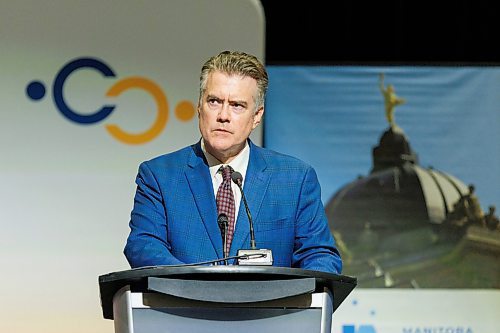 MIKE DEAL / WINNIPEG FREE PRESS
Leaders of the three main provincial parties, PC&#x2019;s Heather Stefanson, NDP&#x2019;s Web Kinew, and Liberal&#x2019;s Dougald Lamont, take part in a debate hosted by the Winnipeg Chamber of Commerce at the RBC Convention Centre Wednesday afternoon.
230920 - Wednesday, September 20, 2023.