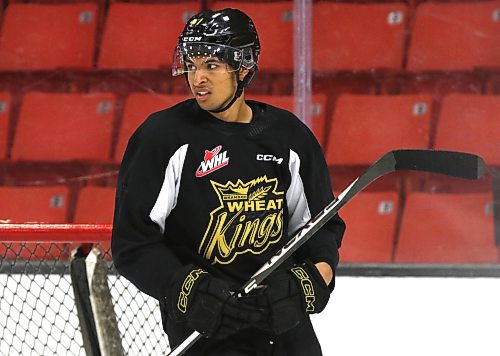 Brandon Wheat Kings overage defenceman Kayden Sadhra-Kang will be counted on to play against top players every night. (Perry Bergson/The Brandon Sun)
Sept. 21, 2023