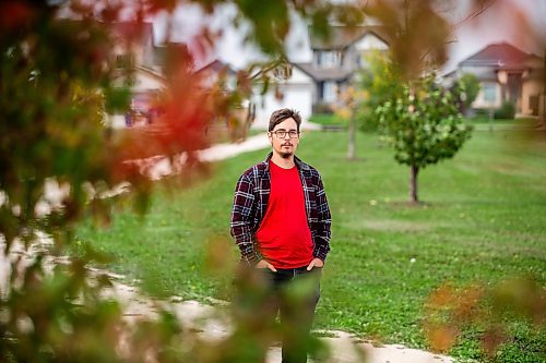 MIKAELA MACKENZIE / WINNIPEG FREE PRESS

Trevor Kirczenow, Liberal candidate for Springfield-Ritchot and a trans parent in rural Manitoba, near the Dugald Community Centre on Thursday, Sept. 21, 2023. Kirczenow is sharing his coming-of-age story as a warning to the PCs to scrap popular anti-trans rhetoric and the possibility of requiring teachers to inform parents if their kid comes out at school and requests different pronouns. For Maggie story.
Winnipeg Free Press 2023