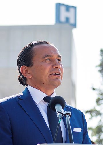 Mike Thiessen / Winnipeg Free Press 
Manitoba NDP leader Wab Kinew promised to reopen the Victoria General Hospital&#x2019;s emergency room if elected. For Carol Sanders. 230830 &#x2013; Wednesday, August 30, 2023