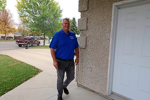 Former Brandon Police Service Chief Wayne Balcaen, seen here in the Linden Lanes area, is vying to be the next Progressive Conservative MLA for Brandon West after the retirement of incumbent Reg Helwer. (Colin Slark/The Brandon Sun)