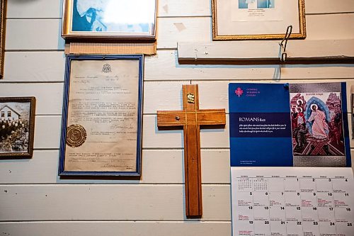 MIKAELA MACKENZIE / WINNIPEG FREE PRESS

A cross where Jesus was ripped off at Holy Ghost Ukrainian Catholic Church, which was targeted by thieves (who stole essential items including food and toilet paper) this week, on Friday, Sept. 22, 2023. The small Winnipeg church is preparing for a perogy fundraiser happening next Friday. For Malak story.
Winnipeg Free Press 2023