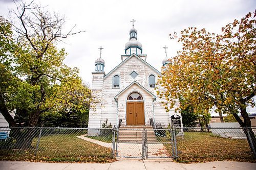 MIKAELA MACKENZIE / WINNIPEG FREE PRESS

Holy Ghost Ukrainian Catholic Church, which was targeted by thieves (who stole essential items including food and toilet paper) this week, on Friday, Sept. 22, 2023. The small Winnipeg church is preparing for a perogy fundraiser happening next Friday. For Malak story.
Winnipeg Free Press 2023