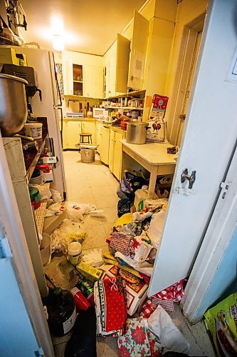 MIKAELA MACKENZIE / WINNIPEG FREE PRESS

The kitchen pantry in disarray at Holy Ghost Ukrainian Catholic Church, which was targeted by thieves (who stole essential items including food and toilet paper) this week, on Friday, Sept. 22, 2023. The small Winnipeg church is preparing for a perogy fundraiser happening next Friday. For Malak story.
Winnipeg Free Press 2023