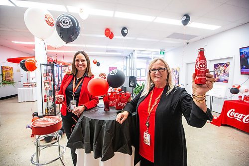 MIKAELA MACKENZIE / WINNIPEG FREE PRESS

Teresa Woyna, general manager (left), and Nina Patenaude, admin coordinator, at Coca-Cola Canada Bottling (which is celebrating its fifth anniversary) on Monday, Sept. 25, 2023. For Gabby story.
Winnipeg Free Press 2023.